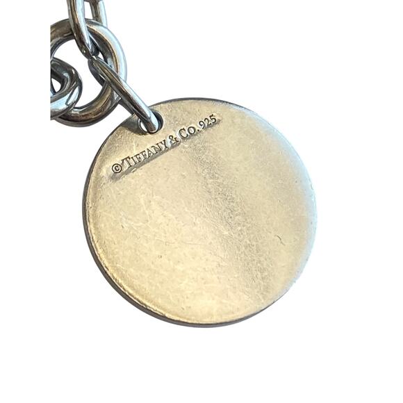 Tiffany & Co Round Tag Sliver Charm Bracelet 6.5 - Picture 4 of 11